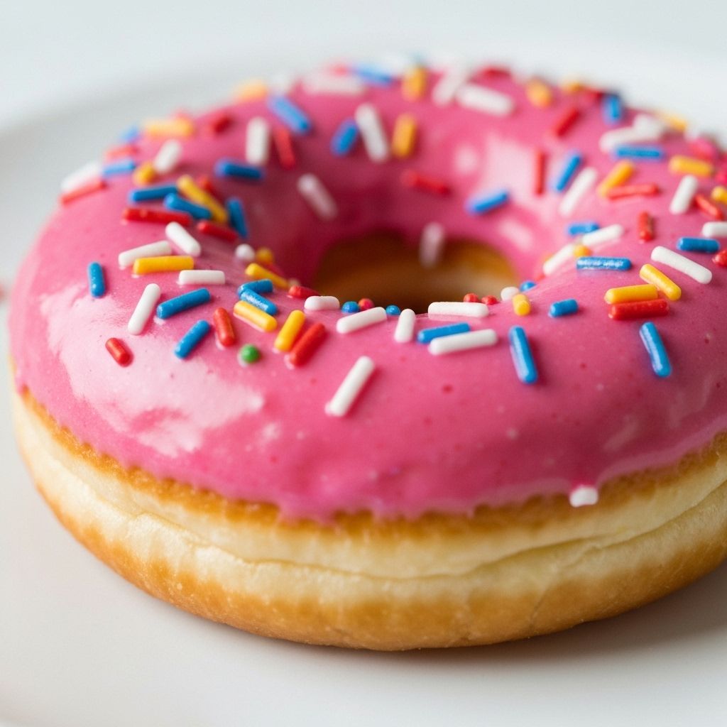 Delicious glazed donut